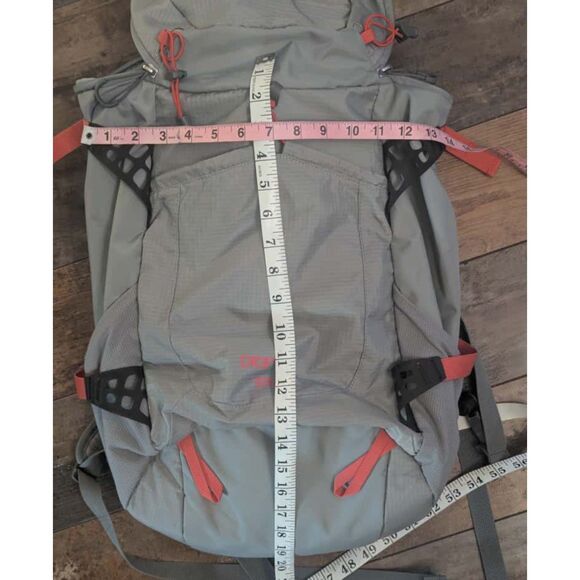 Ascend "Drift 33L" Hiking Backpack with Hydration Pack, Gray & Coral - Picture 5 of 6